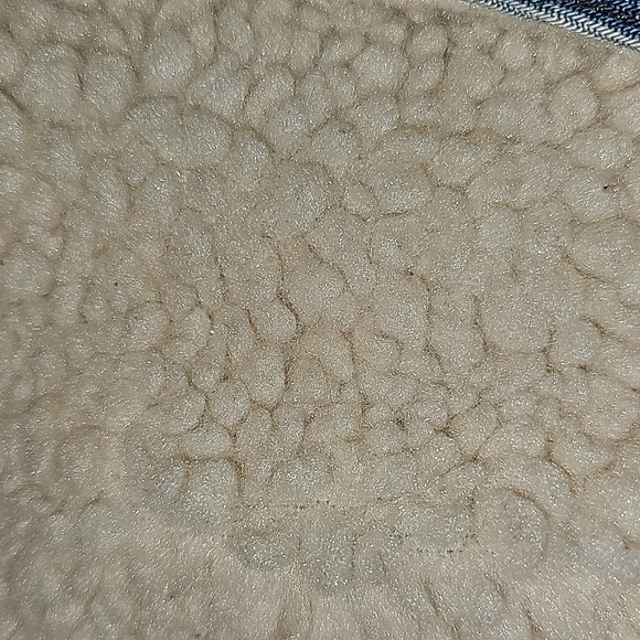 Vintage ATA vest denim wool sherpa lined western light denim fade sz XL - Picture 5 of 7